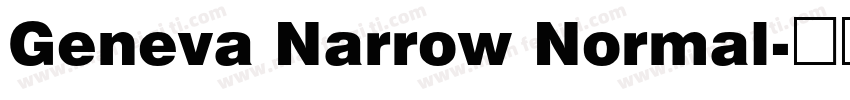 Geneva Narrow Normal字体转换